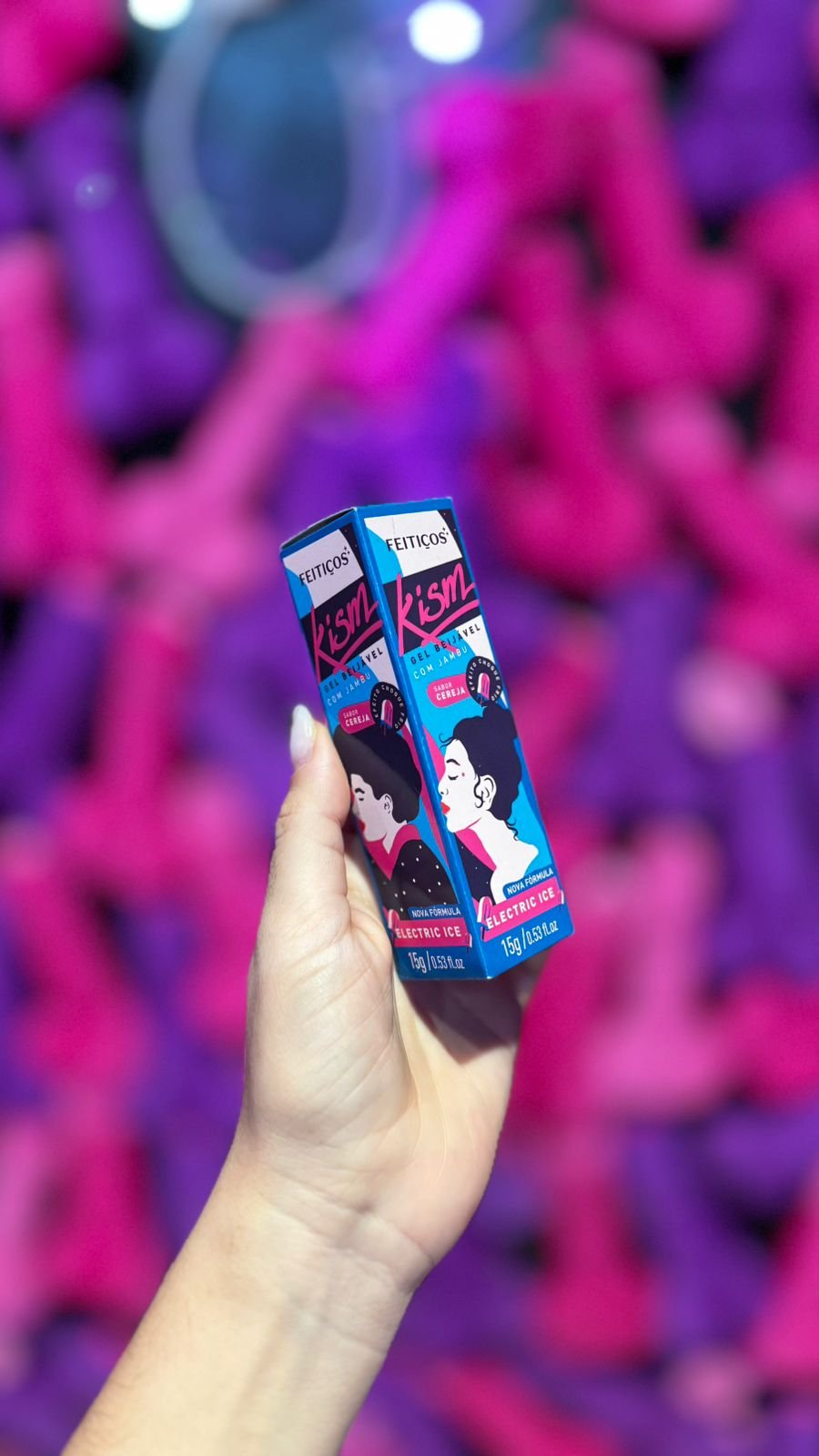 KISS gel beijavel vibrante